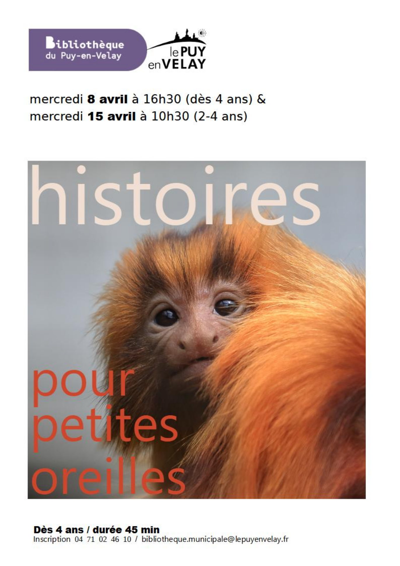 EVE_Bibliothèque du Puy : Histoires pour petites oreilles_Le Puy-en-Velay