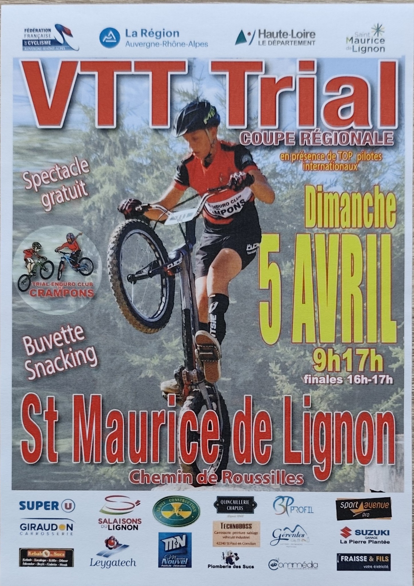 Coupe Régionale de VTT Trial_Saint-Maurice-de-Lignon