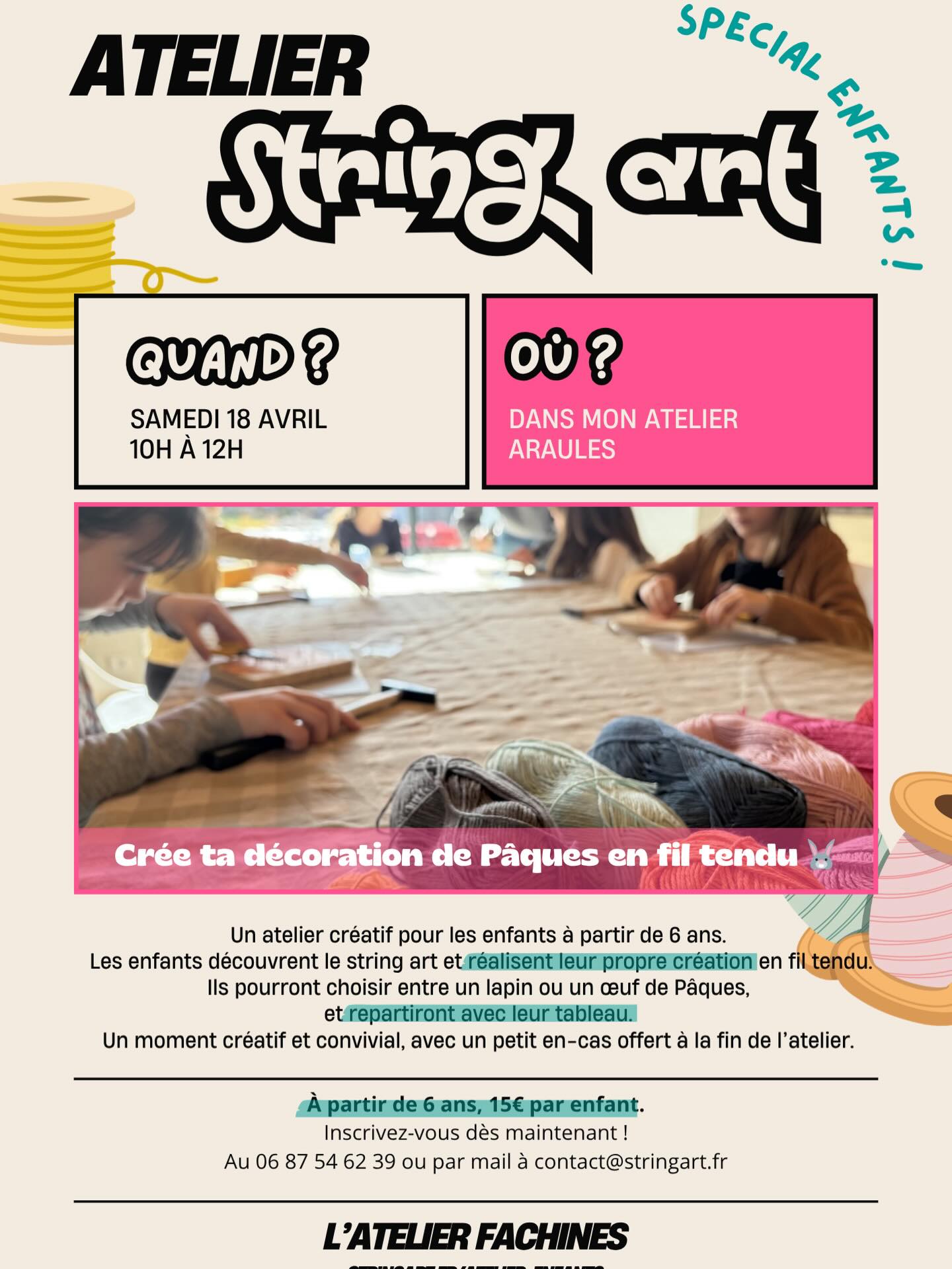 Atelier String Art - Spécial Enfants !_Araules