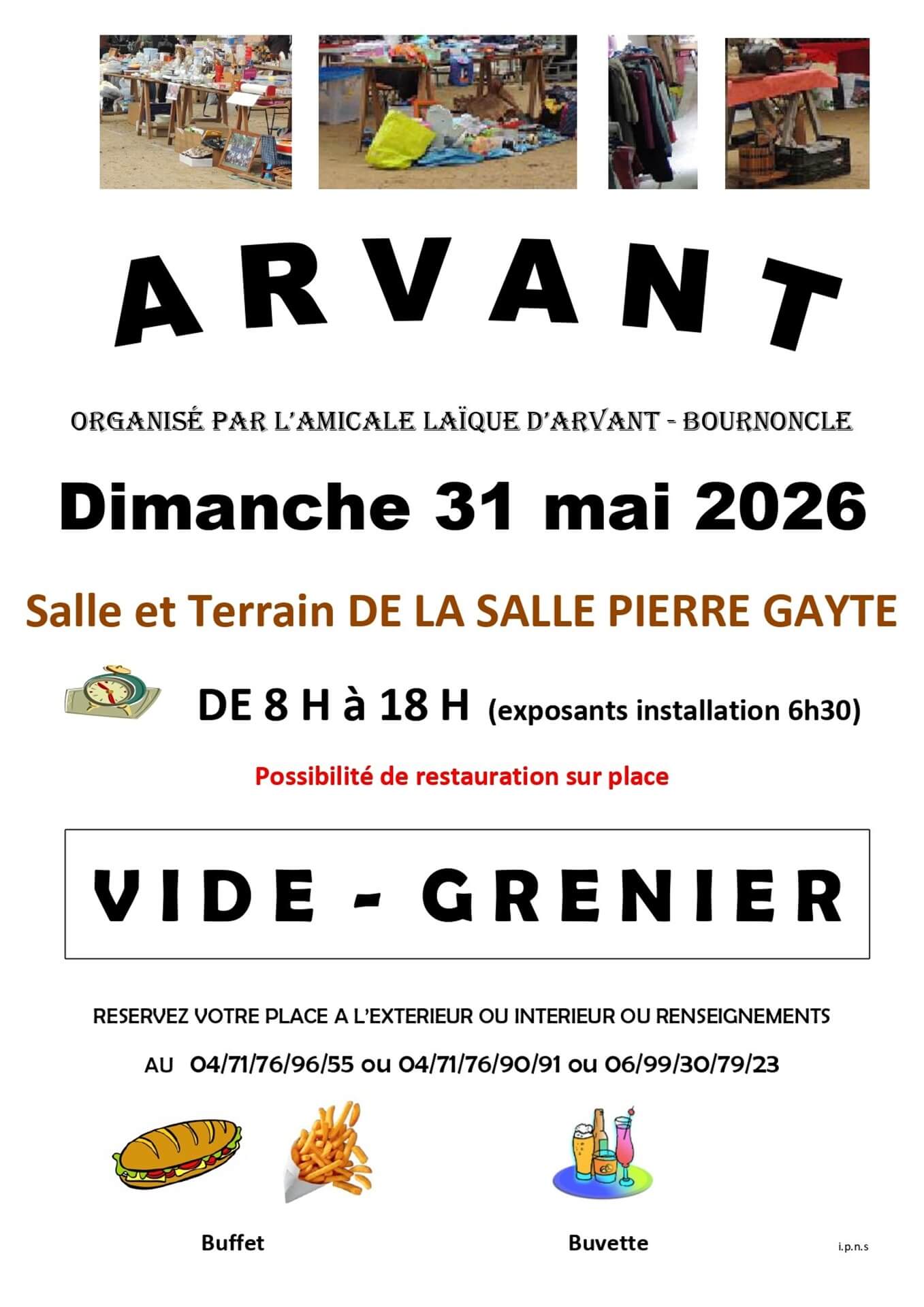vide greniers arvant_
