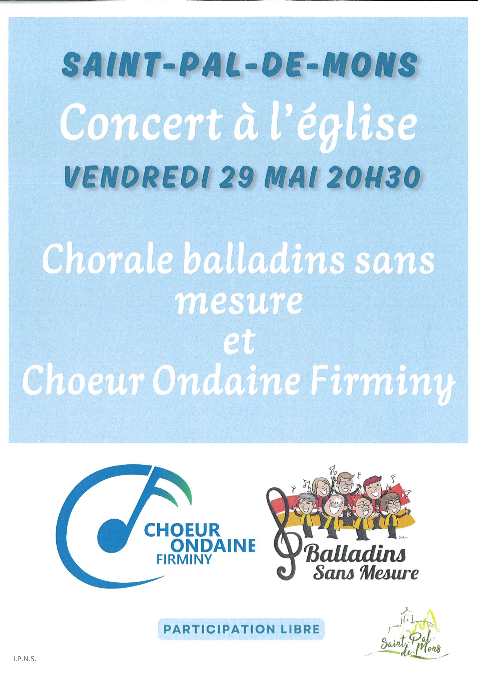 Concert  de chorales des Balladins et Chœur Ondaine_Saint-Pal-de-Mons
