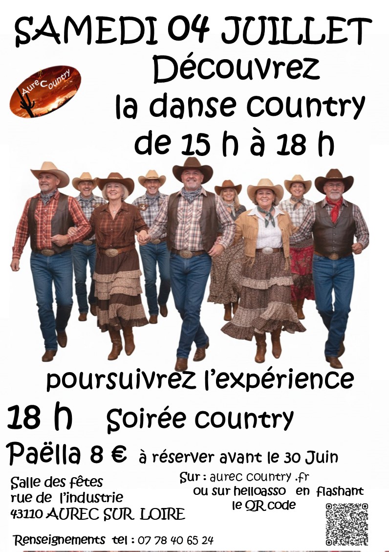 Après-midi initiation country et soirée country_Aurec-sur-Loire