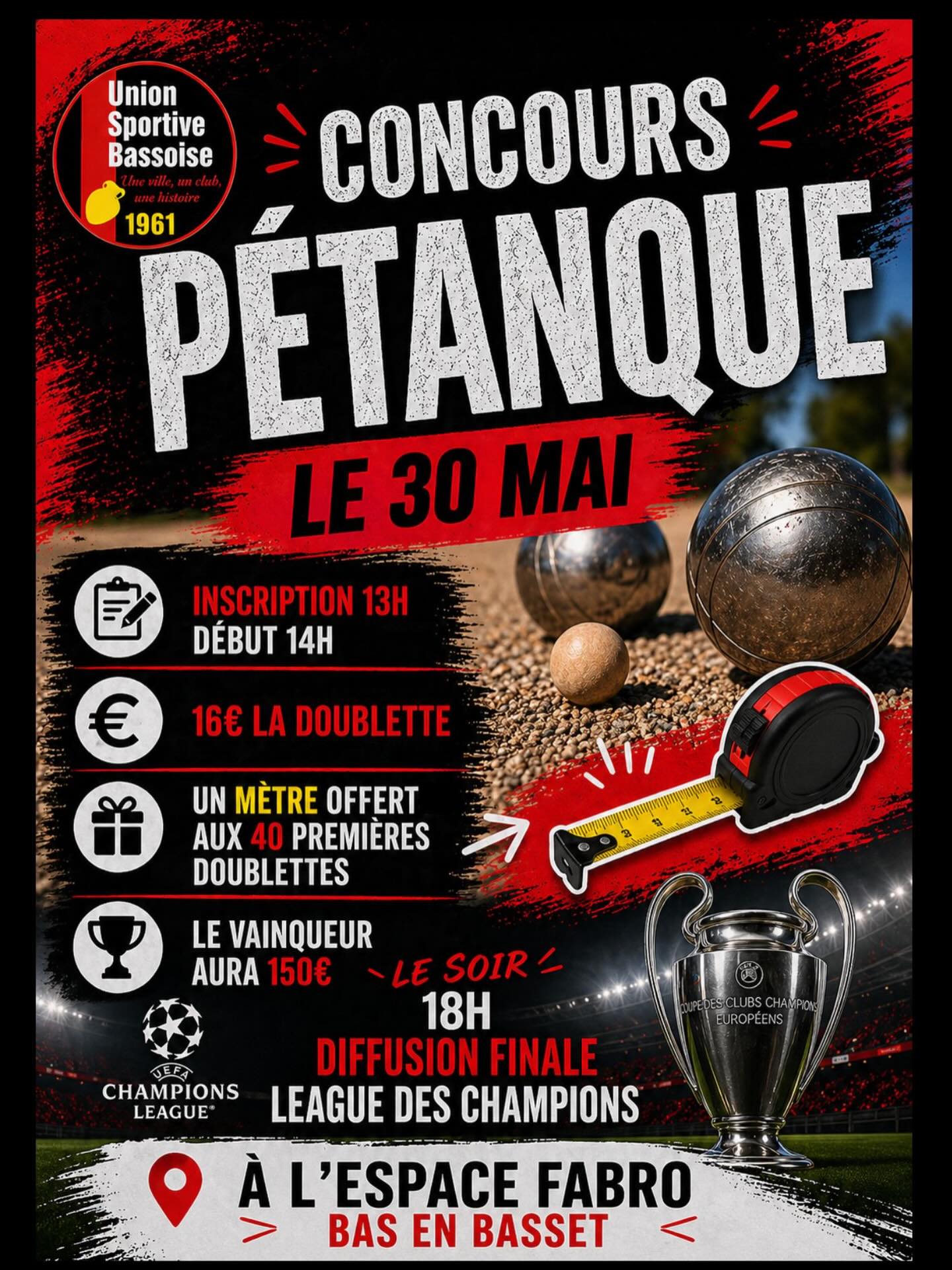 Concours de pétanque_Bas-en-Basset