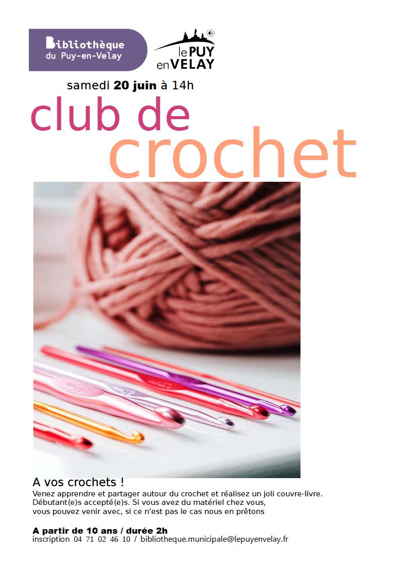 Bibliothèque du Puy : Club de crochet_Le Puy-en-Velay
