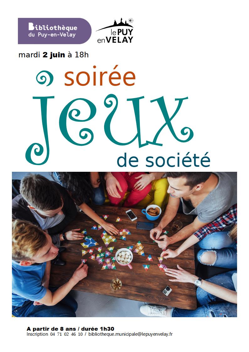 Bibliothèque du Puy : soirée jeux de société_Le Puy-en-Velay