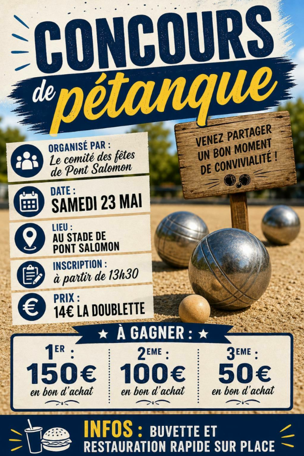 Concours de pétanque du comité des fêtes_Pont-Salomon