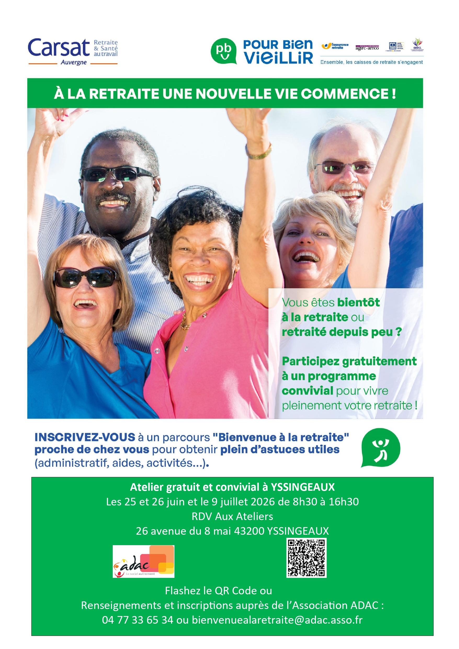 À la retraite une nouvelle vie commence !_Yssingeaux
