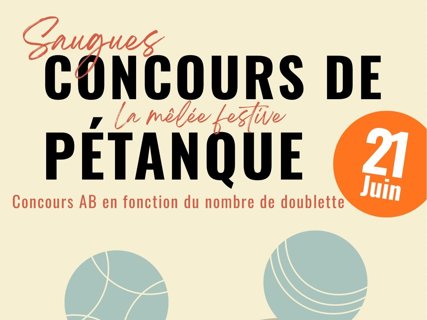 Concours de pétanque de l'OCG "La mêlée festive"_Saugues