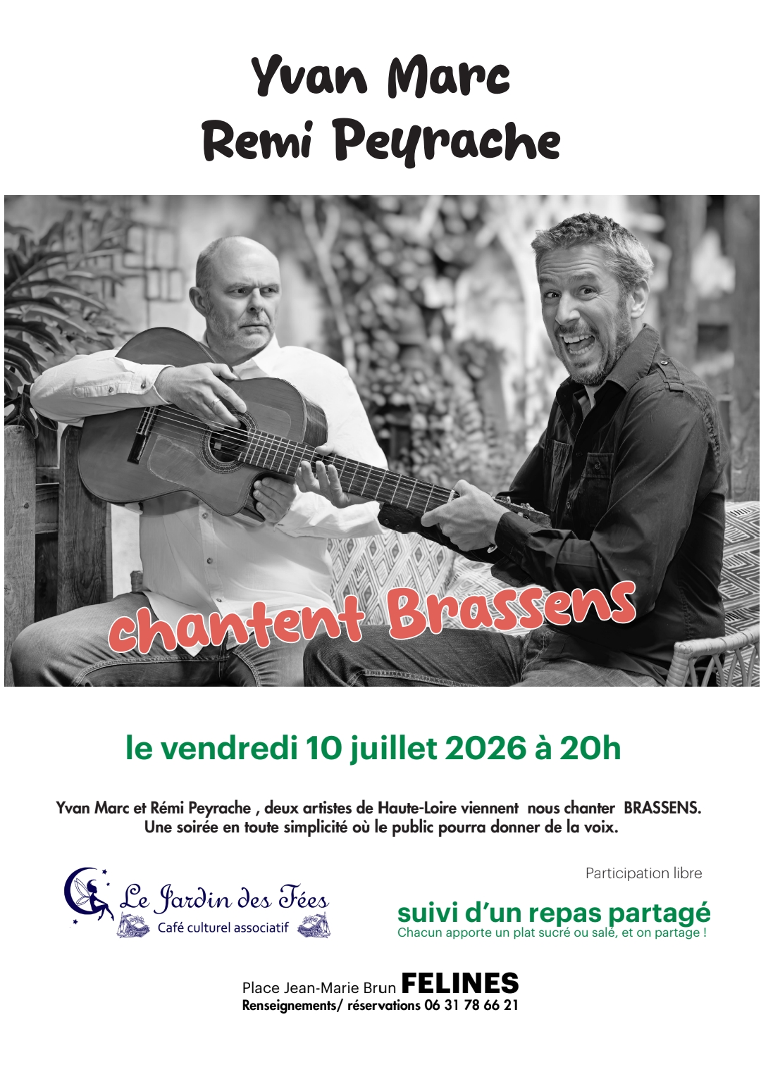 Yvan Marc et Rémi Peyrache chantent BRASSENS_Félines
