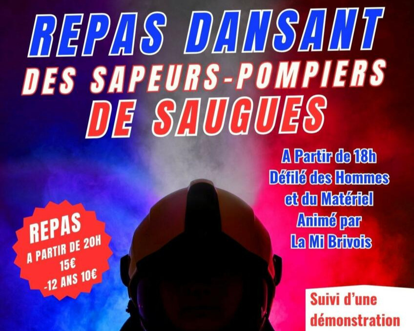 Défilé et repas des Sapeurs-Pompiers_Saugues