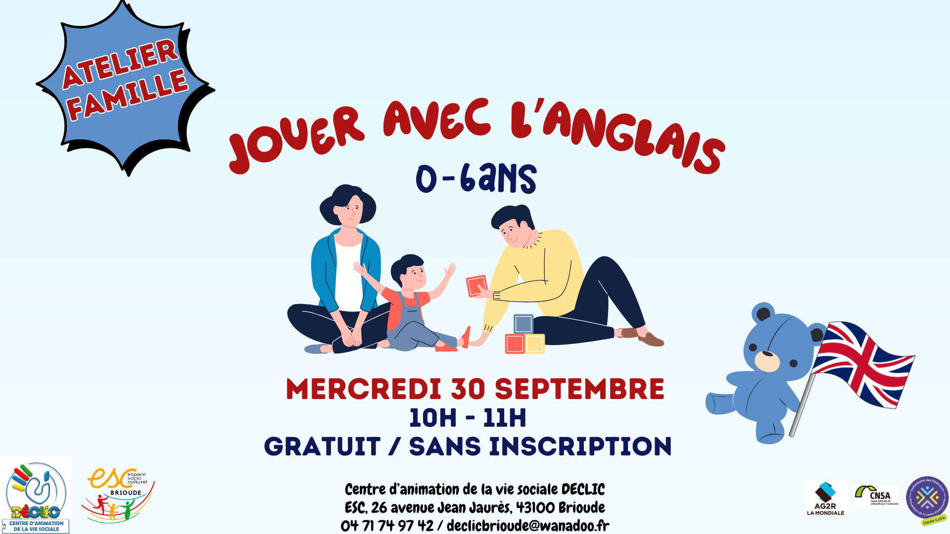 Initiation à l'anglais en jouant