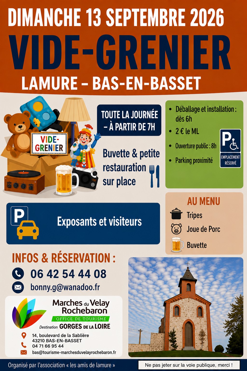 Vide grenier au village de Lamure_Bas-en-Basset