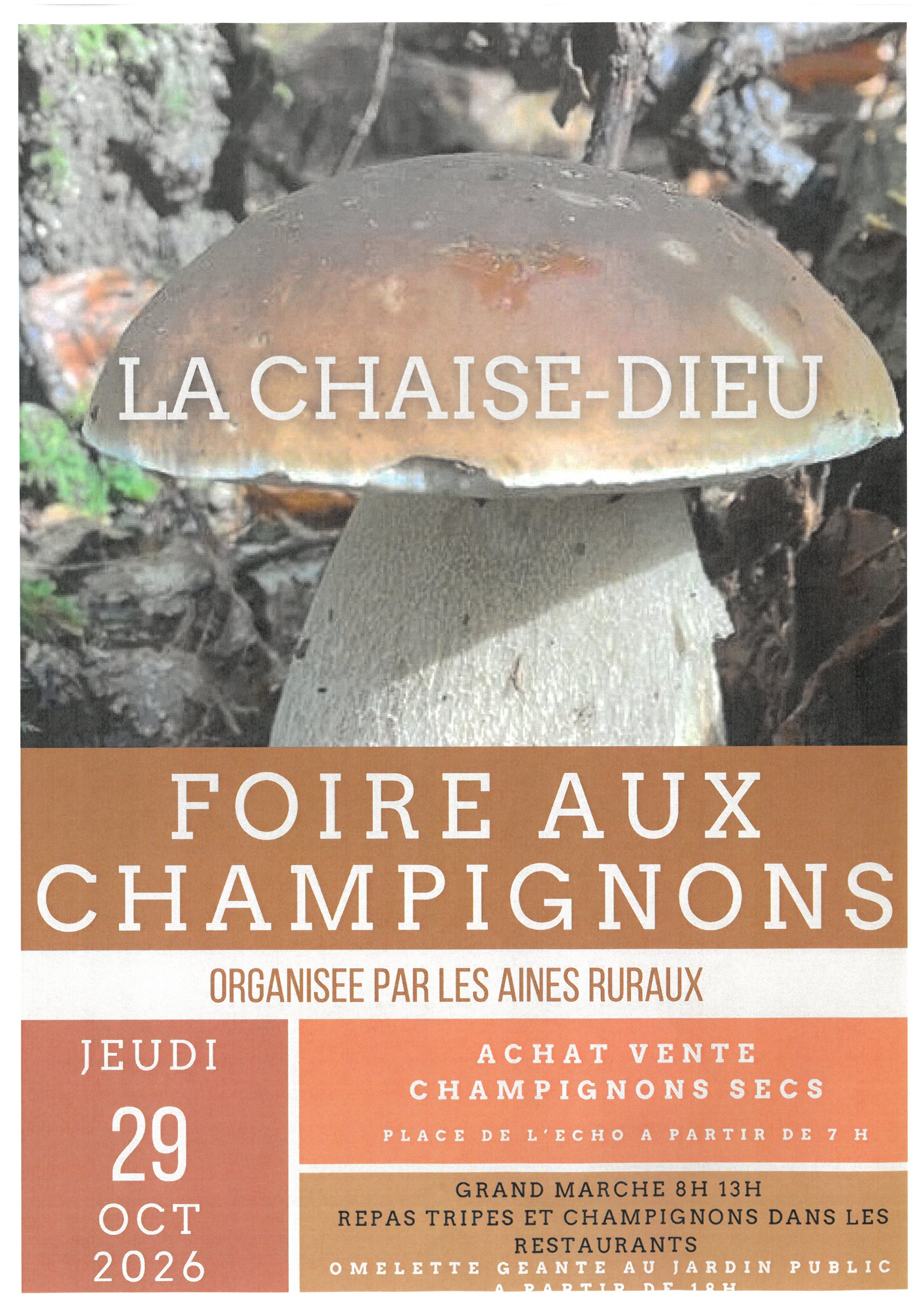 Foire aux champignons de La Chaise-Dieu_La Chaise-Dieu