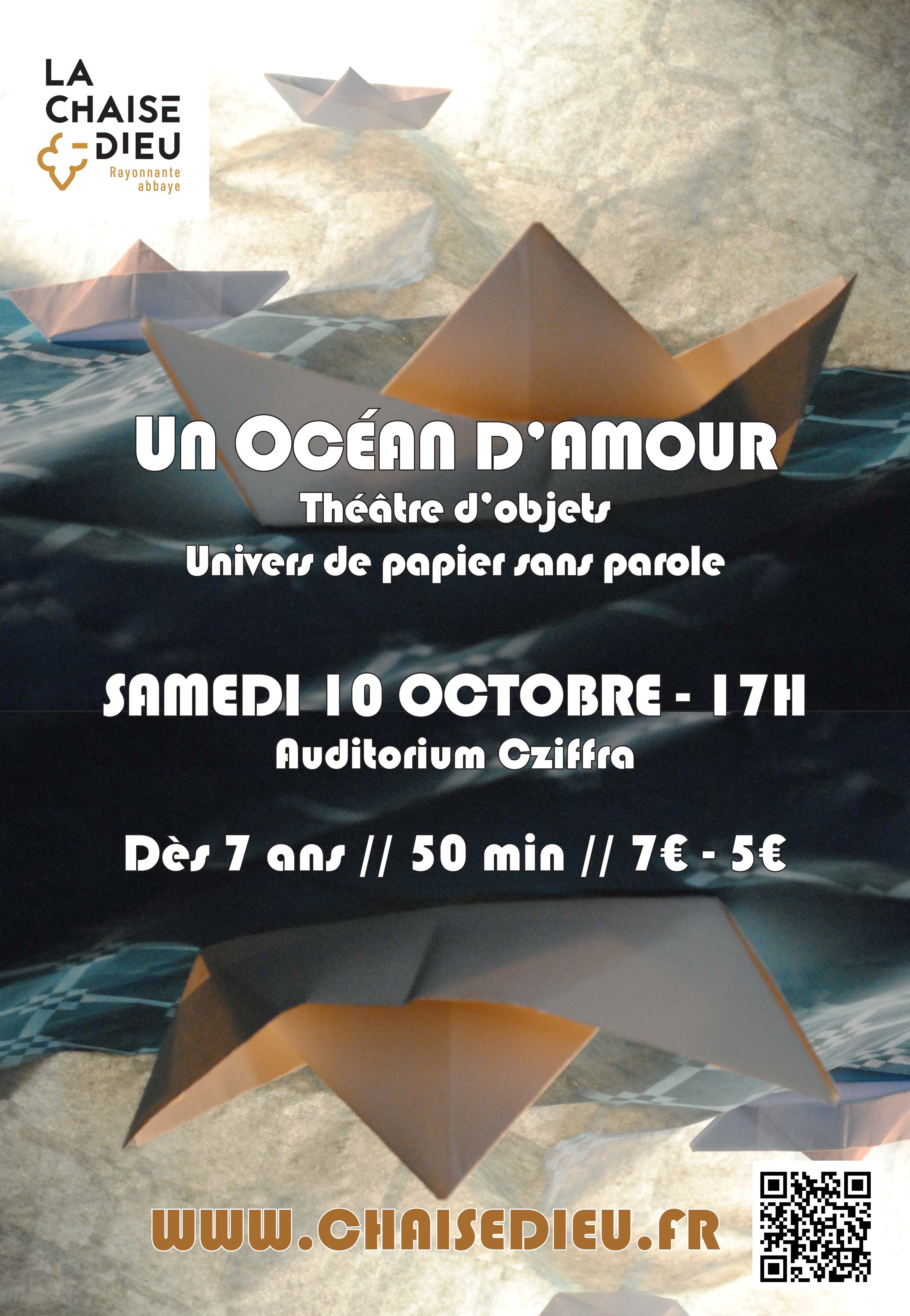 Théâtre d'objets : "Un océan d'amour"_La Chaise-Dieu-affiche