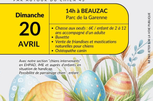 1 chien, 1 enfant Chasse aux oeufs_Beauzac