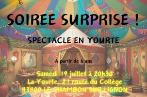 Soirée surprise !_Le Chambon-sur-Lignon Soirée surprise !_Le Chambon-sur-Lignon