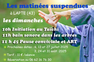 Dimanche Taichi & bain sonore à la Roche aux Fées : les matinées suspendues_Lapte