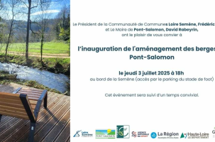 Inauguration de l'aménagement des berges de Pont-Salomon_Pont-Salomon