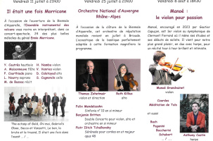 Programme proposé par les Amis de la Basilique
