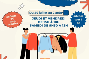 Braderie de la boutique solidaire_Saint-Just-Malmont