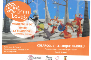 EVE-Ciné p'tits loups : "Colargol et le cirque Pimoulu"_La Chaise-Dieu-Affiche
