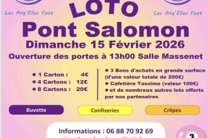 Réservations pour le Loto des Ang'elles Foot_Pont-Salomon