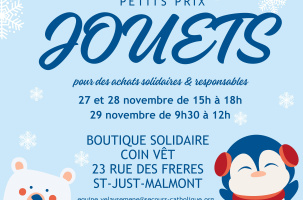Vente de jouets et puériculture de la boutique solidaire_Saint-Just-Malmont