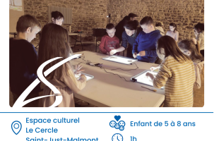 Atelier initiation au dessin de sable_Saint-Just-Malmont