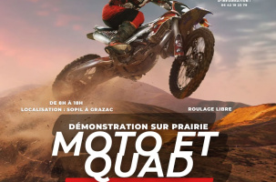 Journée moto et quad : Démonstration sur Prairie_Grazac