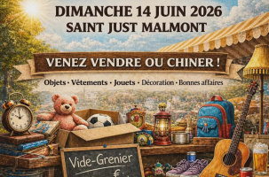 Vide grenier de l'Étoile Gymnique_Saint-Just-Malmont