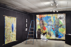 Peintures : l'expo, c'est A Quatre, ouvrir la nuit._Tence