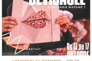 Théâtre :  "Dévisagée"_La Chaise-Dieu- Affiche