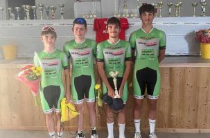 Lucas SEUX, Joan GENTES, Dorian ANDRE et Mathis TALLARON de l'UCPV