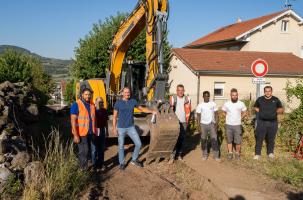 Visite de chantier Rue Bouchetaud le 5 septembre 2023
