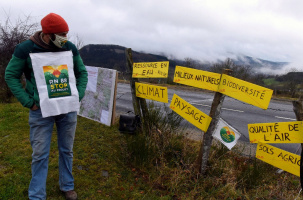 Le collectif Lutte des Sucs s'oppose à la déviation à 2x2 voies du Pertuis St-Hostien.