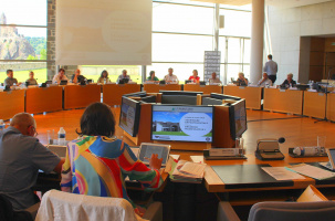Le Conseil départemental de la Haute-Loire réuni en session.
