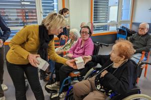 Les résidents ont tous reçu un ballotin de chocolats. 