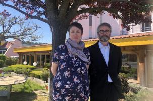 Emmanuelle Poumeau de Lafforest et Hugues Caro (Reconquête).