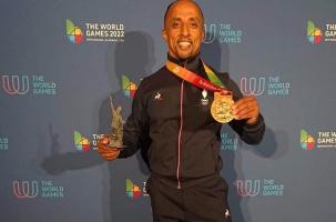 Hassan El Belghiti est 3e aux Jeux mondiaux 2022 de force athlétique poids légers.