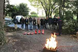 Ce lundi, des agents de la préfecture du Puy ont pu suivre une formation incendie