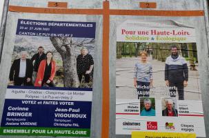 Les candidats aux départementales 2021 sur le canton Le Puy 2