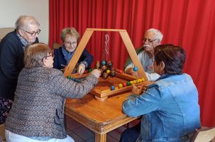 Après-midi jeux en bois à Landos par L'association ADMR