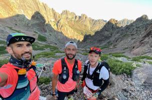 Karim Smadi, Florent Moulergue et Rémi Barbier ont couru les 180 km du GR20 en cinq jours.