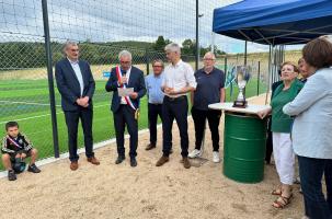 L'US Blavozy a inauguré son tout nouveau synthétique en présence de Laurent Wauquiez