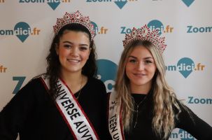 Amalia Lopes, 19 ans et Louvia Moulin, 15 ans, lauréates du concours Miss Petite Universe Auvergne