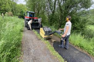 les employés du centre technique municipal de Cussac-sur-Loire ont réalisé des travaux