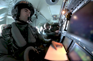 L'entraînement dans l'avion de contrôle.