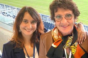 Karine Vincent aux côtés de Marie-Agnès Petit, Présidente du Département de la Haute-Loire