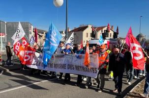 C'est le retour de la manifestation contre la réforme des retraites à Clermont.