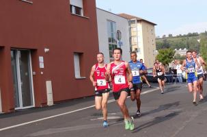 Thibaut et Imbert et Esteban Bothelo aux 10 km de Chadrac 2017.